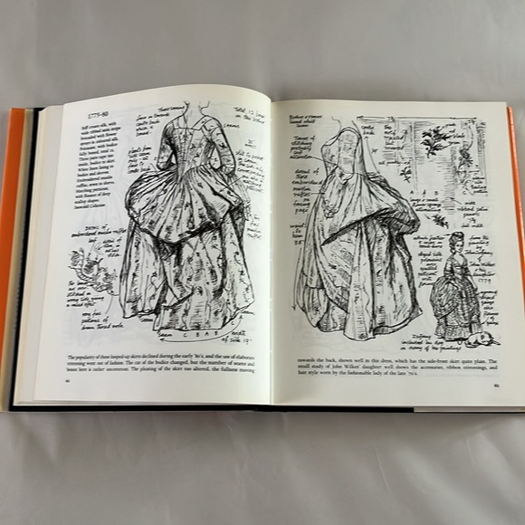 EXC 1985 Costume in Detail 1730-1930 BOOK Theatre Illustrator Designer Doll Draw - Picture 15 of 17